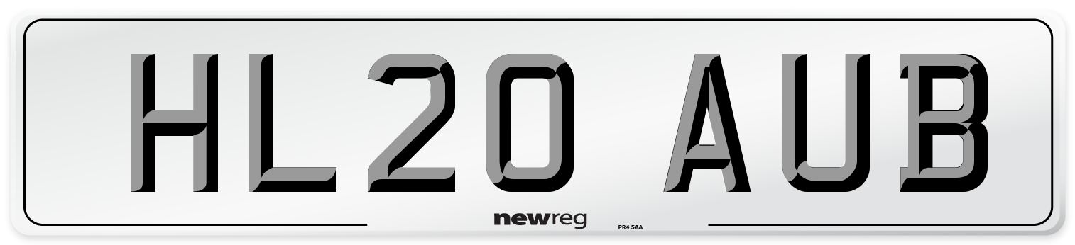 HL20 AUB Number Plate from New Reg